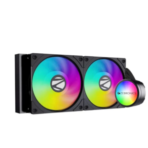 AIO240AB – 240mm AIO Liquid Cooler with Remote – Black